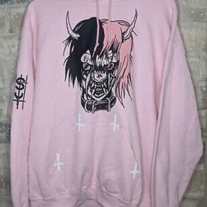 Brand new deadstock Lil PeepxSus boy hoodie pink need gone ASAP trade for blue